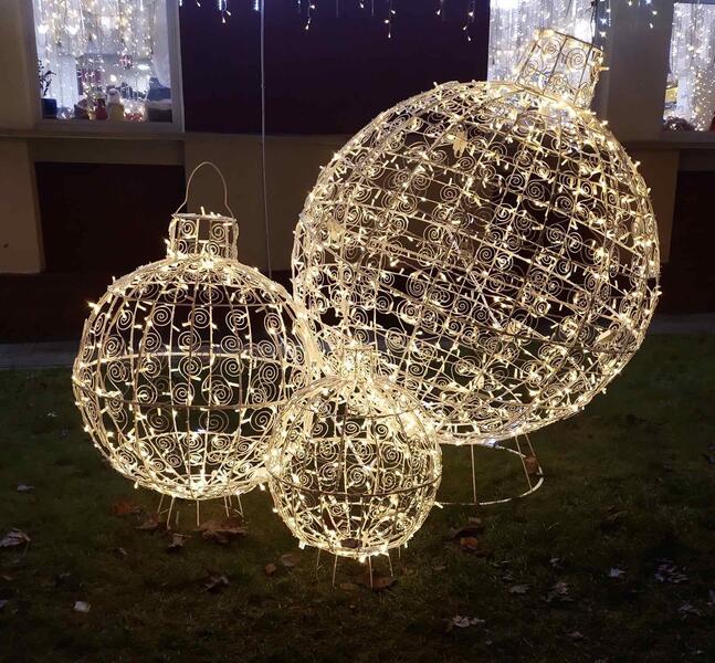 Светодиодный новогодний Шар D150 Серия Ажур Светодиодный новогодний Шар D150 Серия Ажур