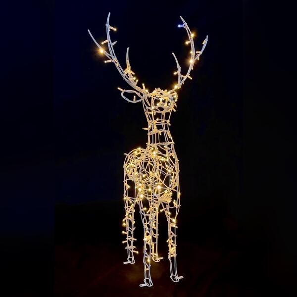 Световая фигура Олень 1,5 м Серия Каркас 24v Световая фигура Олень 1,5 м Серия Каркас 24v