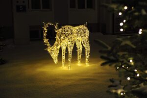 Световая уличная фигура Олень 1.9 м 24 В Серия Ажур- Пьющий