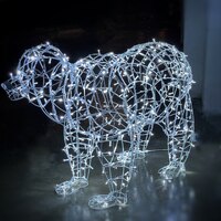 Световая уличная фигура Медведь Серия Каркас 2м