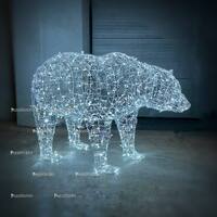Уличная световая фигура Медведь Серия Ажур