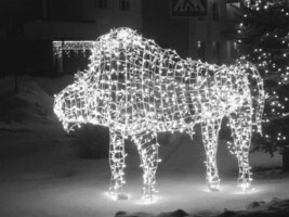 Световая уличная фигура Зубр Серия Каркас