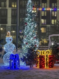 Световая композиция Новогодний Подарок 140 см