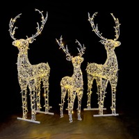 Световая композиция Семья Оленей 24В серия Ажур