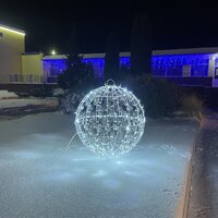 Светодиодный новогодний Шар D 80 Серия Ажур