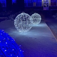 Светодиодный новогодний Шар D 120 Серия Ажур