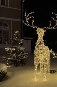 Световая уличная фигура Олень 2,3 м Серия Ажур 24 В