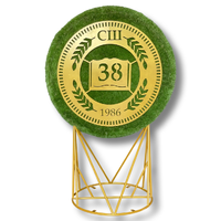 Шайба с логотипом - топиарная фигура