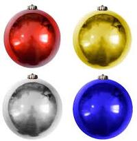 Шары елочные для уличных елей d-25см