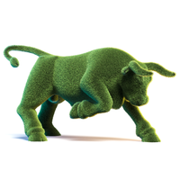 Фигура  из искусственной травы "Бык"