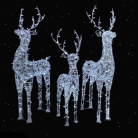Световая композиция Семья оленей 220В Серия Ажур 1,9 м