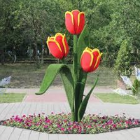 Тюльпаны - композиция к празднику Победы