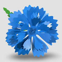 Декор для сада - Василек