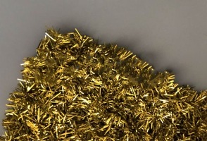 Декоративная сетка из мишуры на проволочном каркасе, ЗОЛОТО 10м