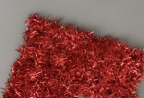 Декоративная сетка из мишуры на проволочном каркасе, КРАСНАЯ 10м