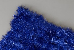 Декоративная сетка из мишуры на проволочном каркасе, СИНЯЯ 10м