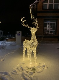 Световая уличная фигура Олень 2,8 м Серия Ажур